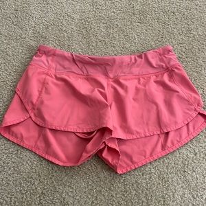 Pink Lululemon shorts